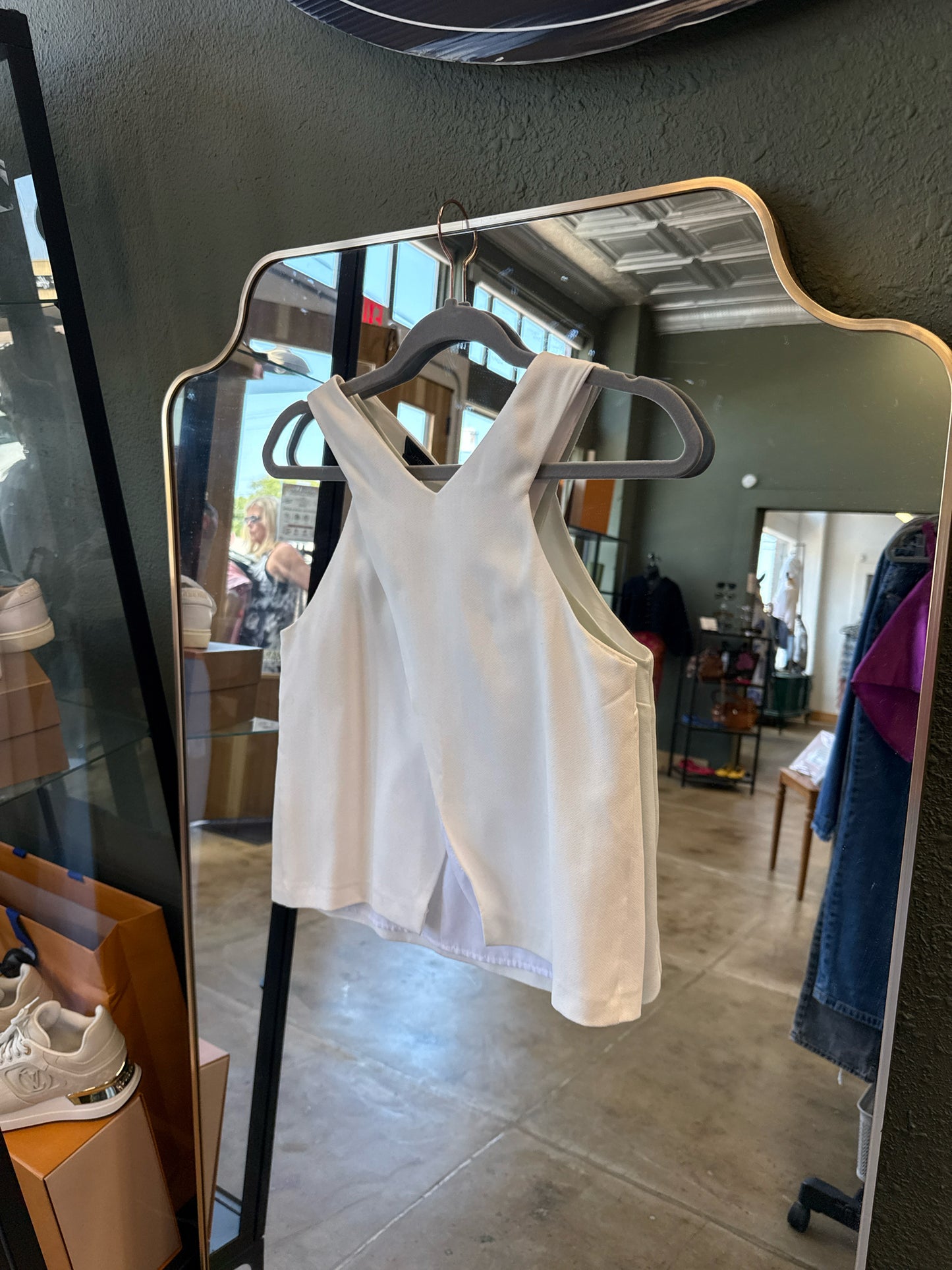 topshop Size 2 White Top