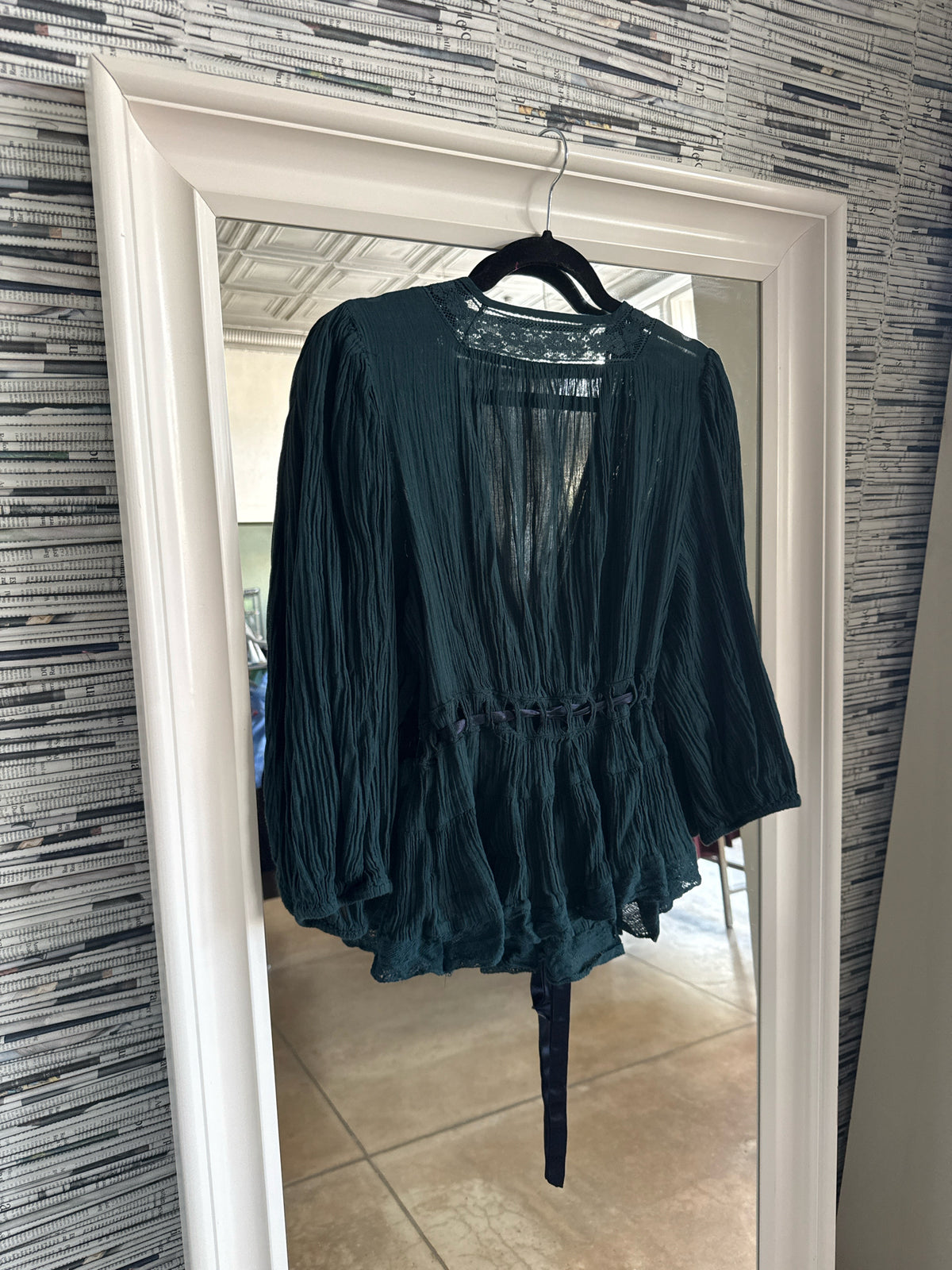 free people Size M Green Top