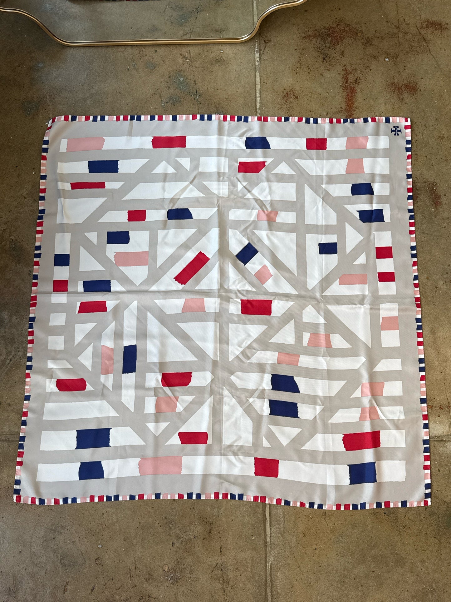 Tory Burch Blue/Red Scarf