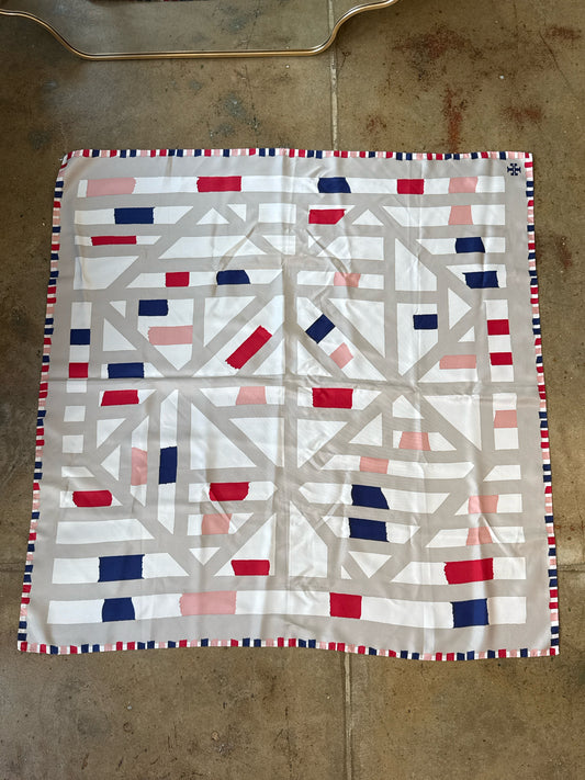 Tory Burch Blue/Red Scarf