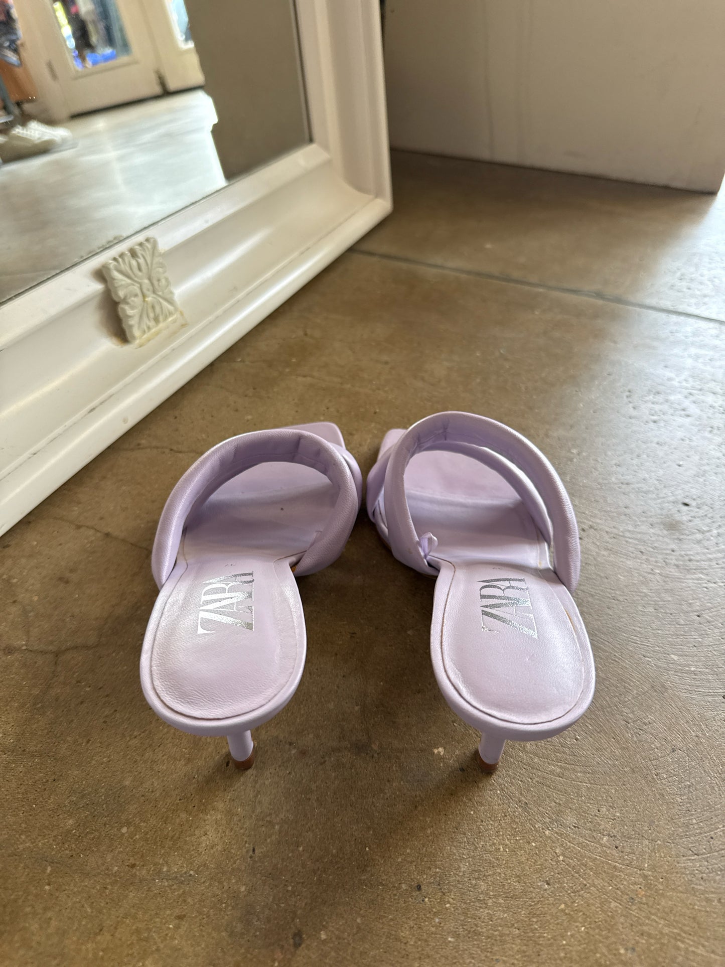 ZARA Shoe Size 37 Lavendar Heels