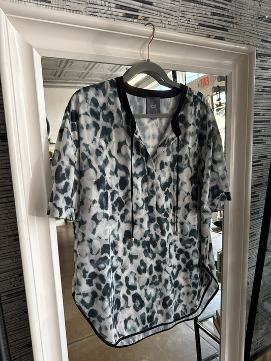 Lysse Size M White/Gray Top
