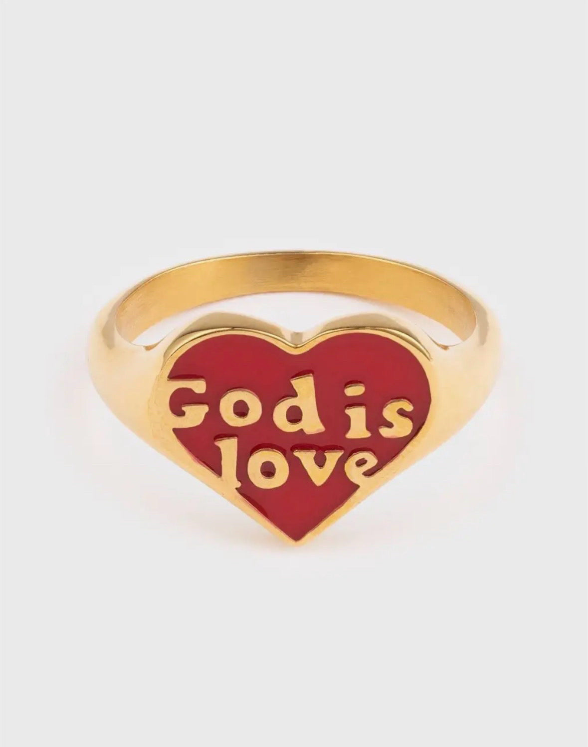 Elevated Faith Gold/Red Ring 7