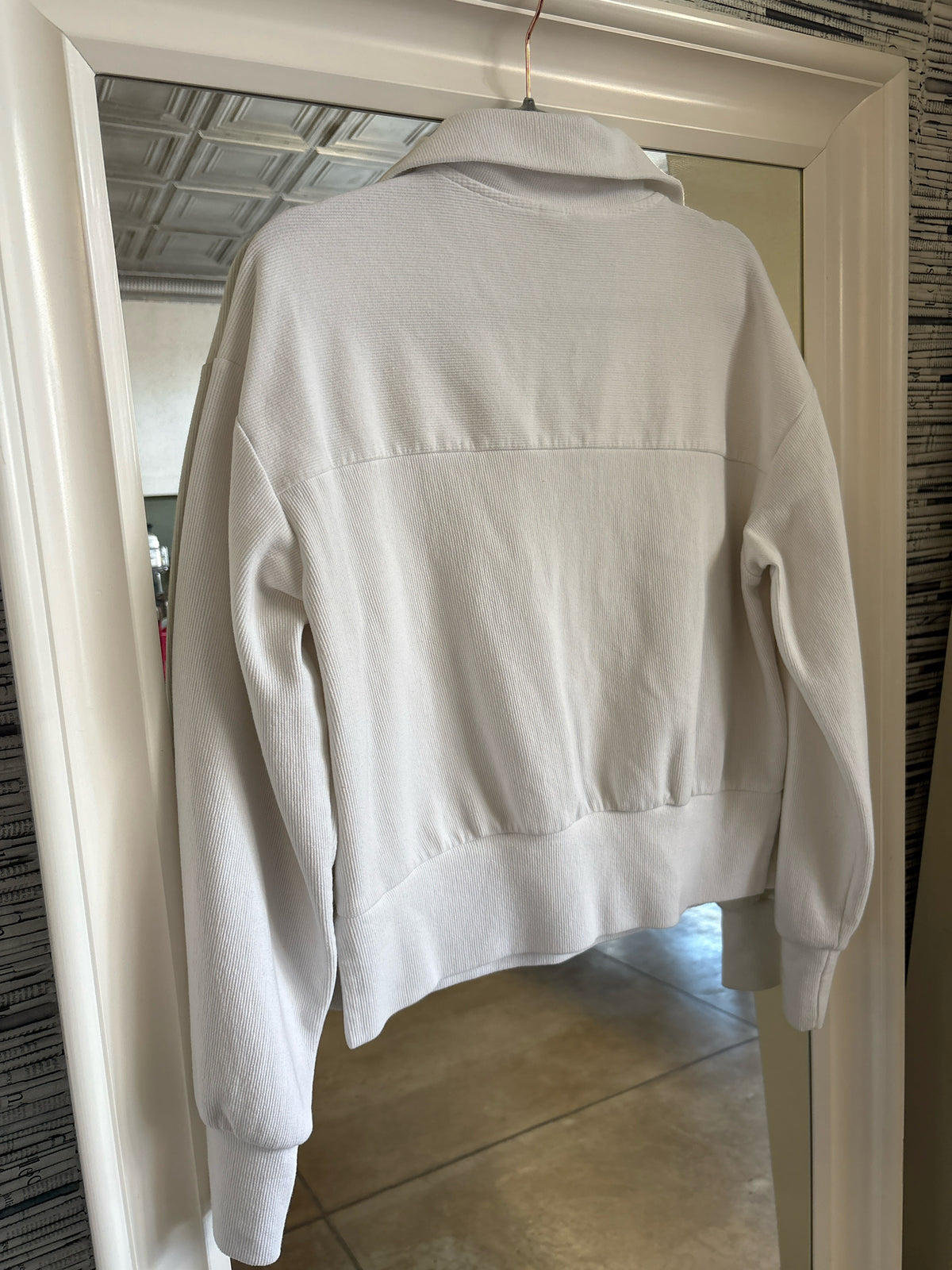 Anrabess Size S White Sweatshirt/Hoodie