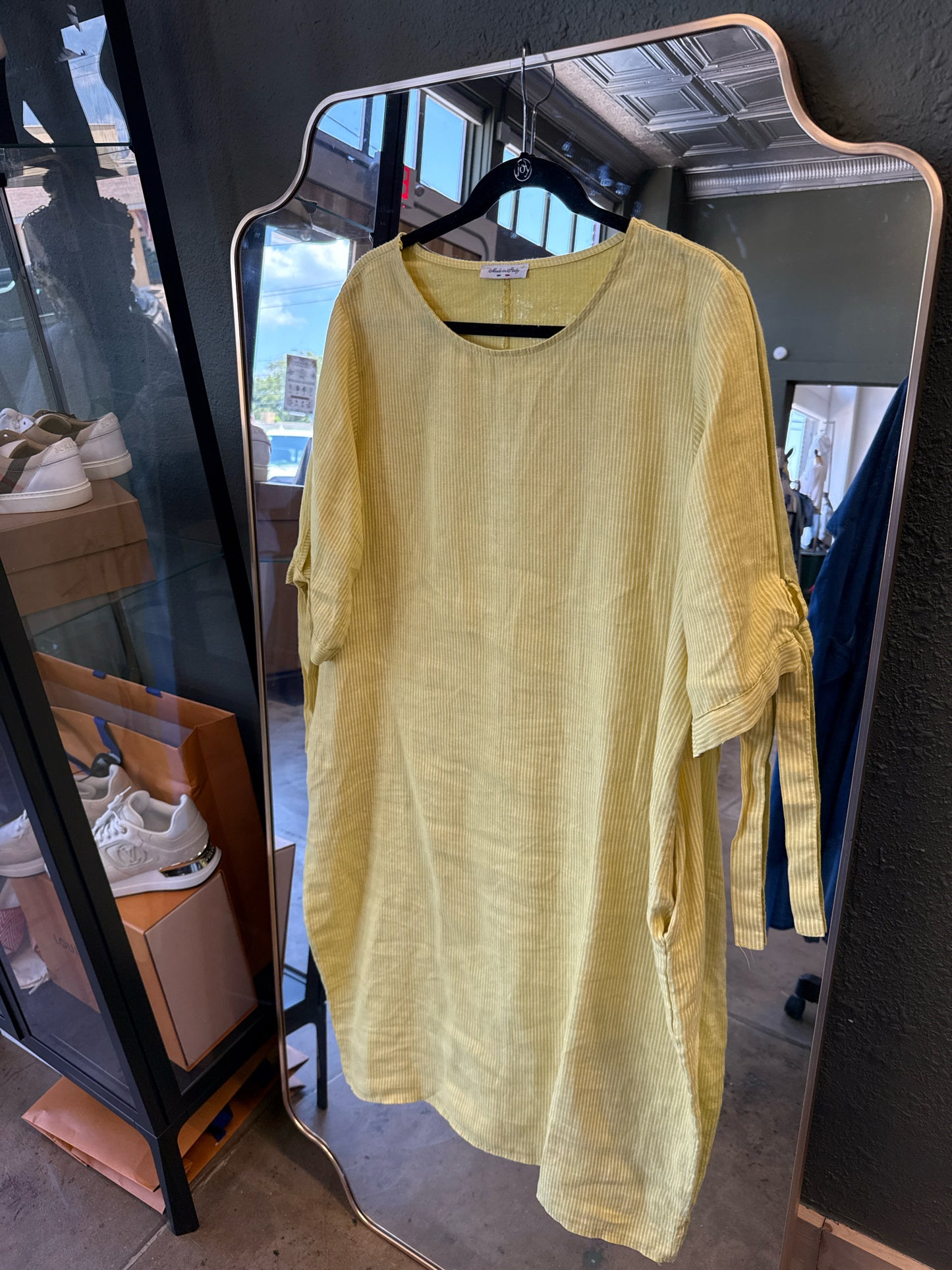 Made in Italy Yellow Dress