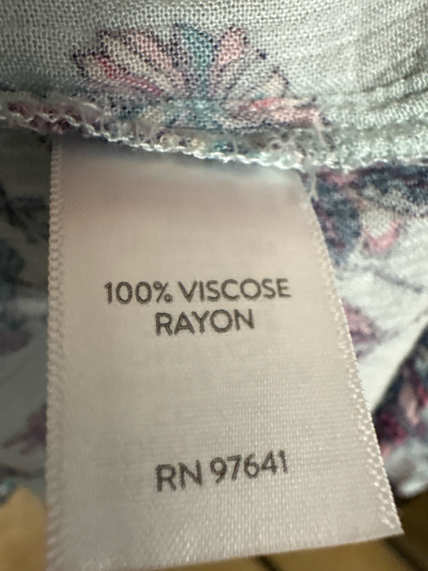 J Jill Size 2X blue multi Floral Top