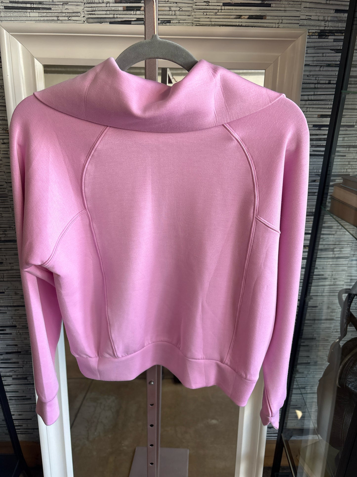 Spanx Size XS Pink Half Zip Pullover/Hoodie