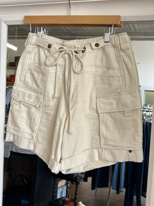 free people Size S off white Cargo Shorts