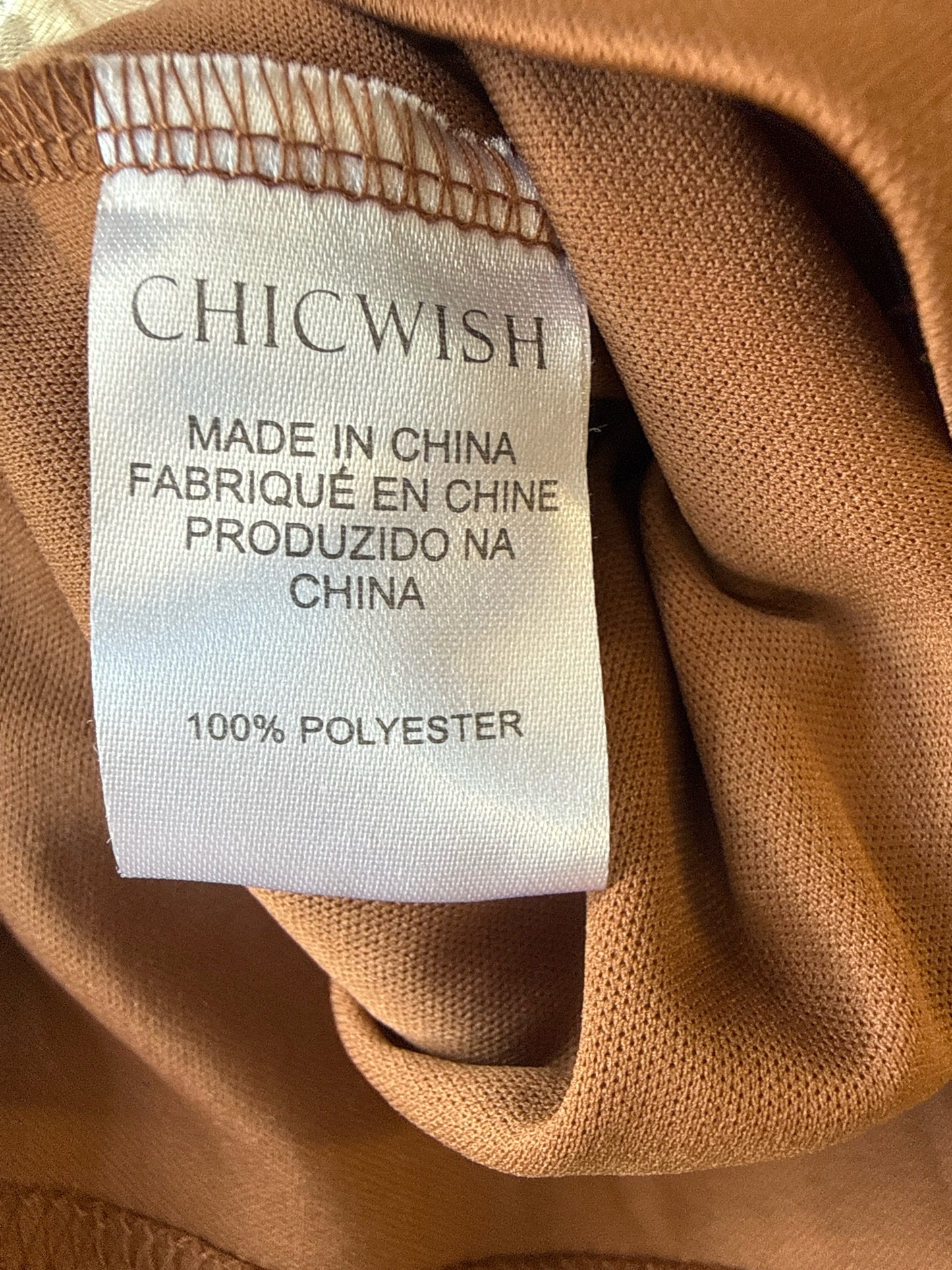 Chic Wish Size S/M Tan/Black Skirt