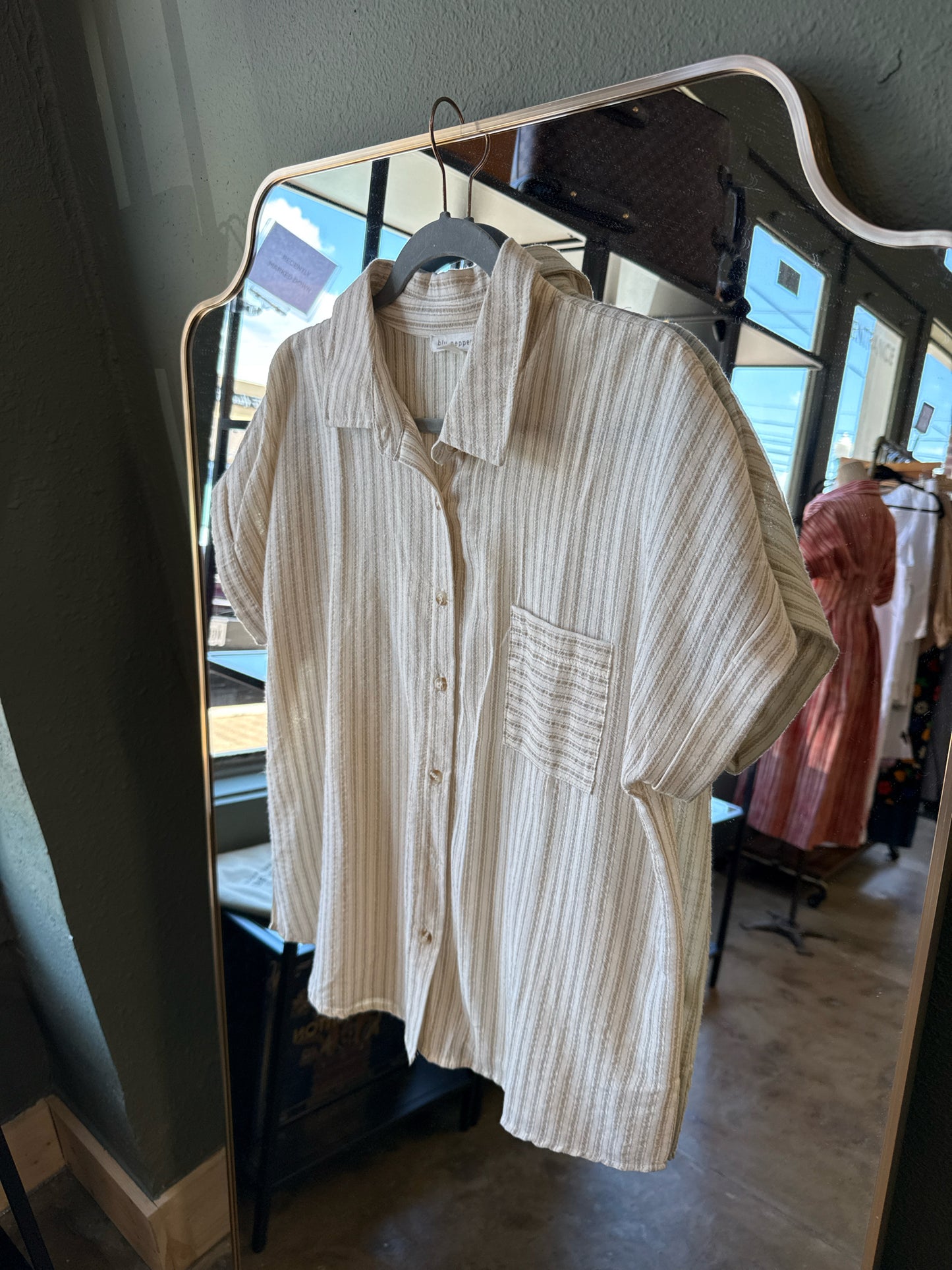 Blu Pepper Size L Cream Top
