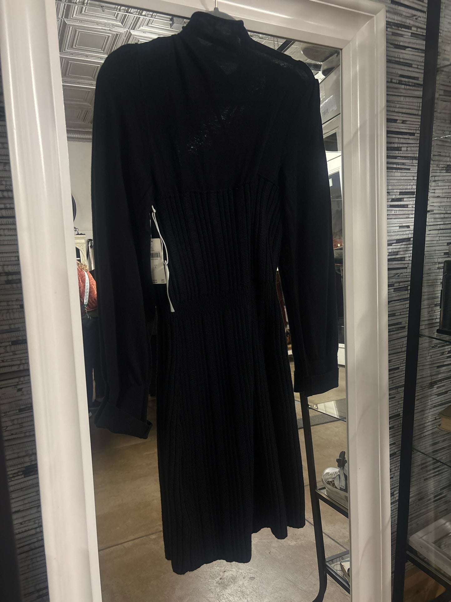 Anthropologie Size L Black Mock neck Dress