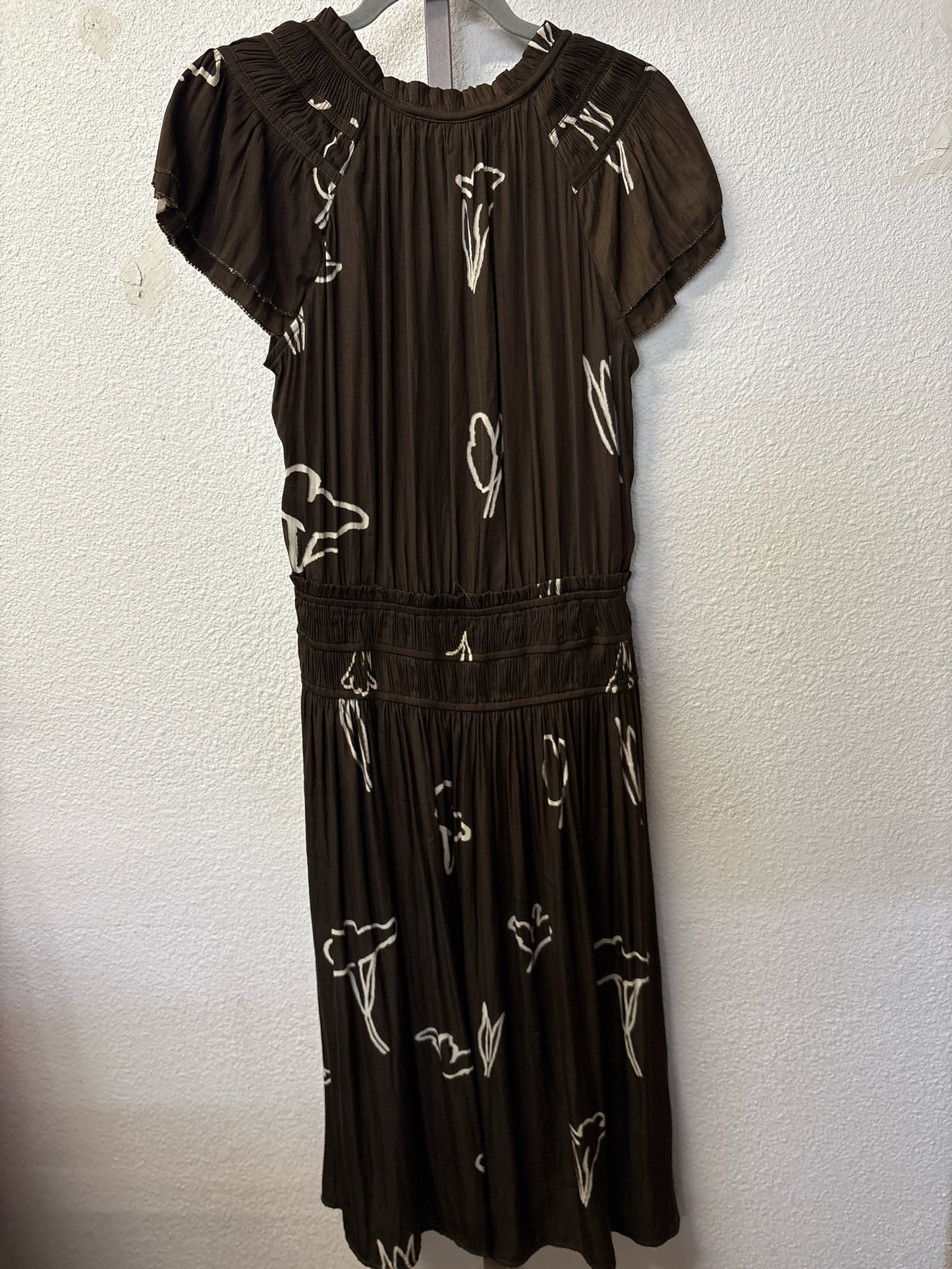 GRADE & GATHER Size L brown/cream maxi Dress