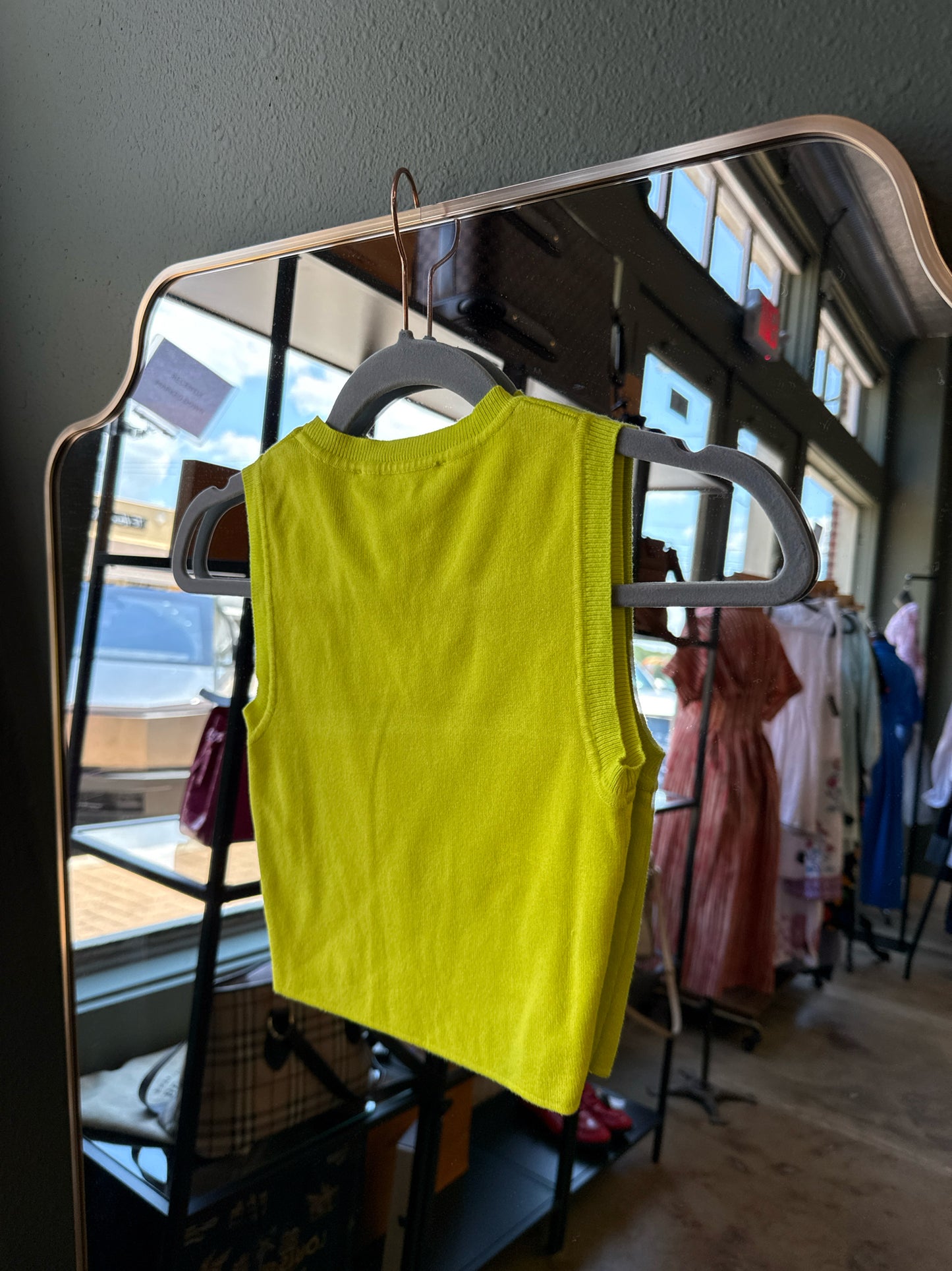 ZARA Size S Chartreuse Top