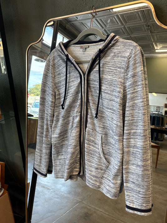TALBOTS Size SP Navy + white Sweatshirt/Hoodie