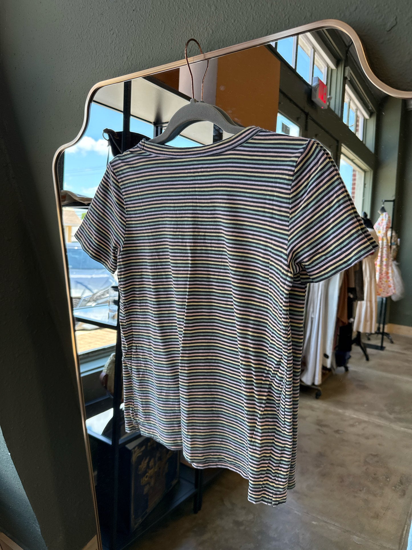 LOFT Size XS multi Stripe Tee
