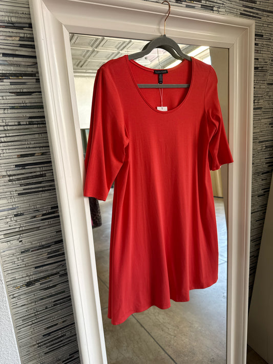 EILEEN FISHER Size M Red Dress