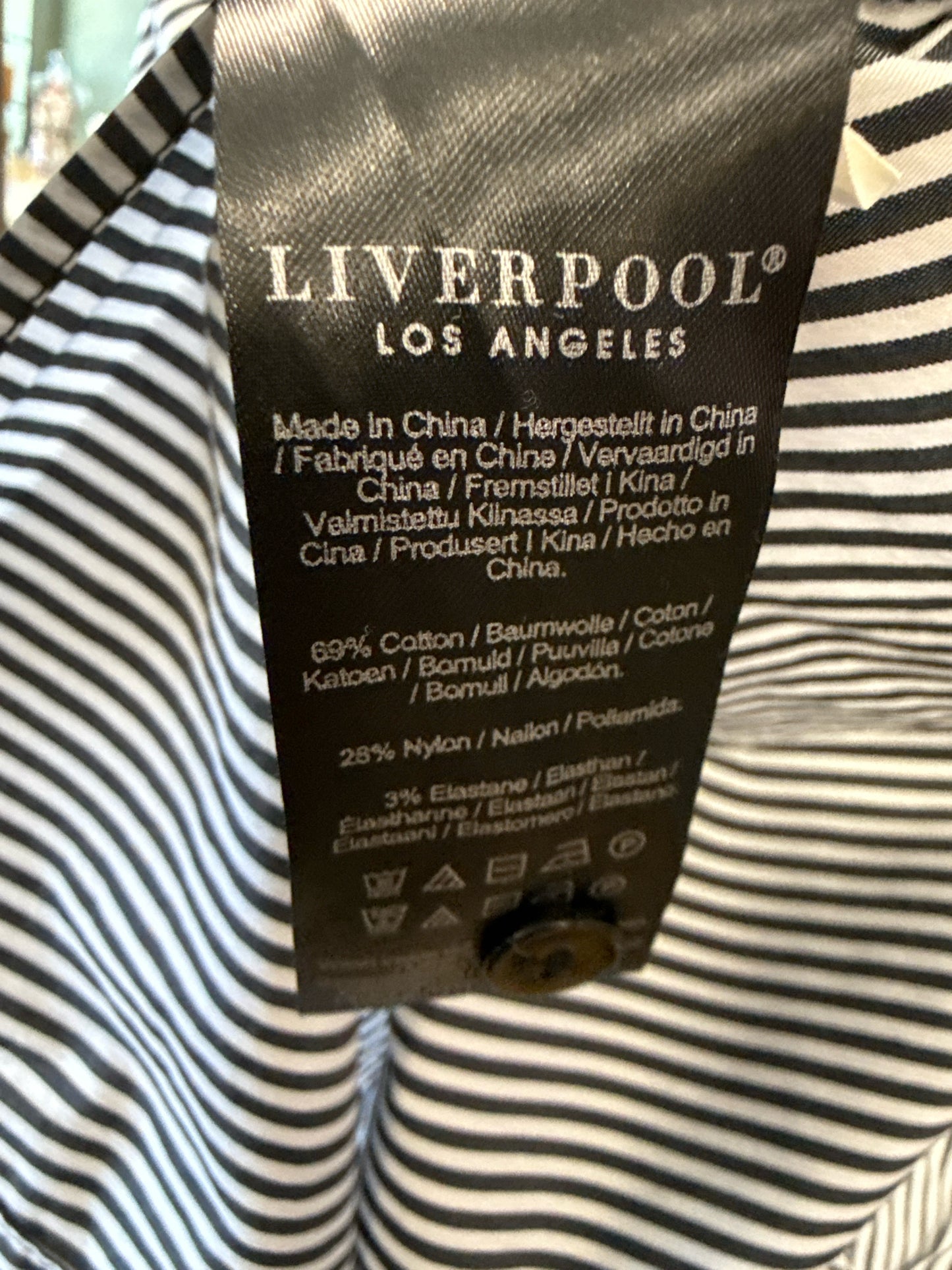 Liverpool Size XS Black/White Top