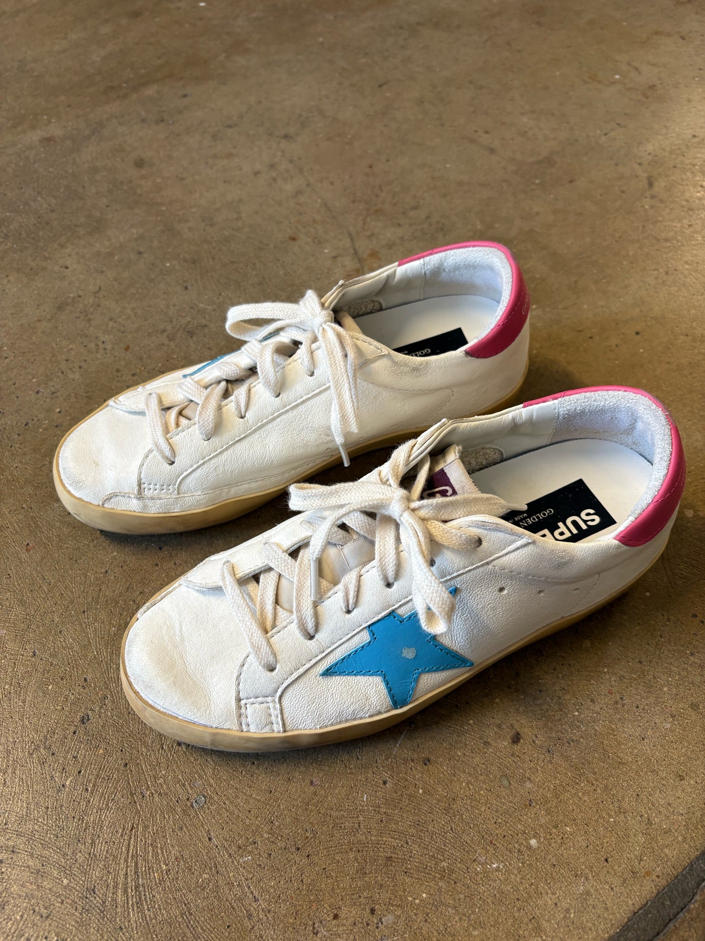 Golden Goose Shoe Size 37 white/multi star Sneakers
