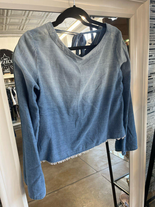Cloth & Stone Size S Denim Ombre Top