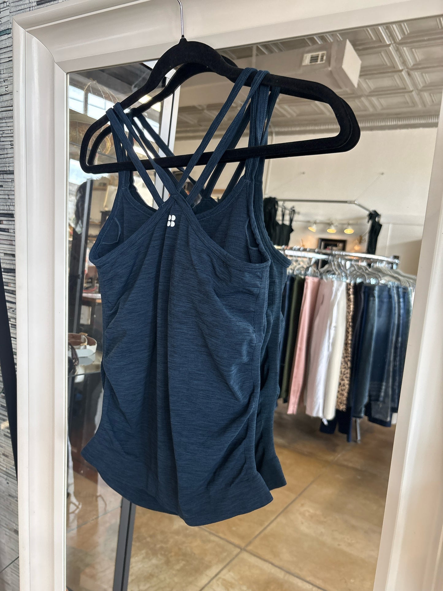Sweaty Betty Size M Blue/Multi Striated Tanks