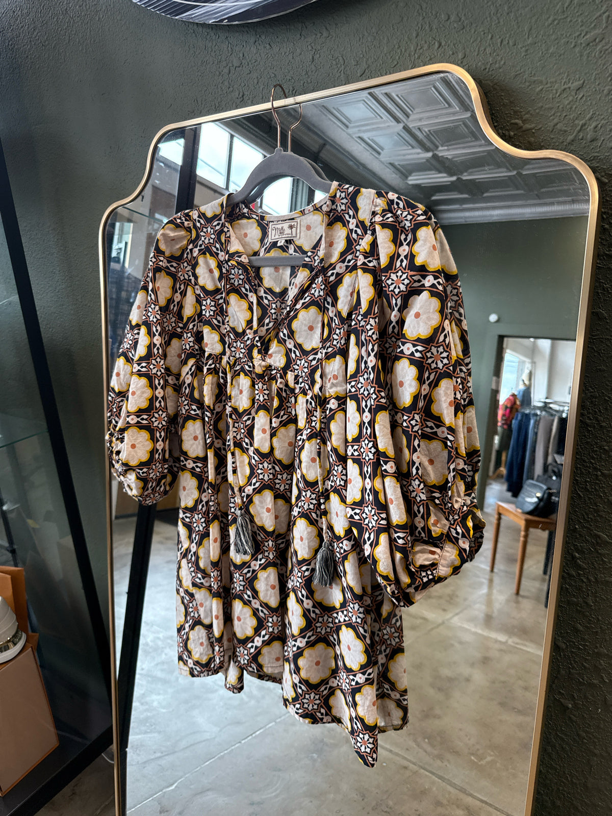 Mille Size S Navy/Yellow Top