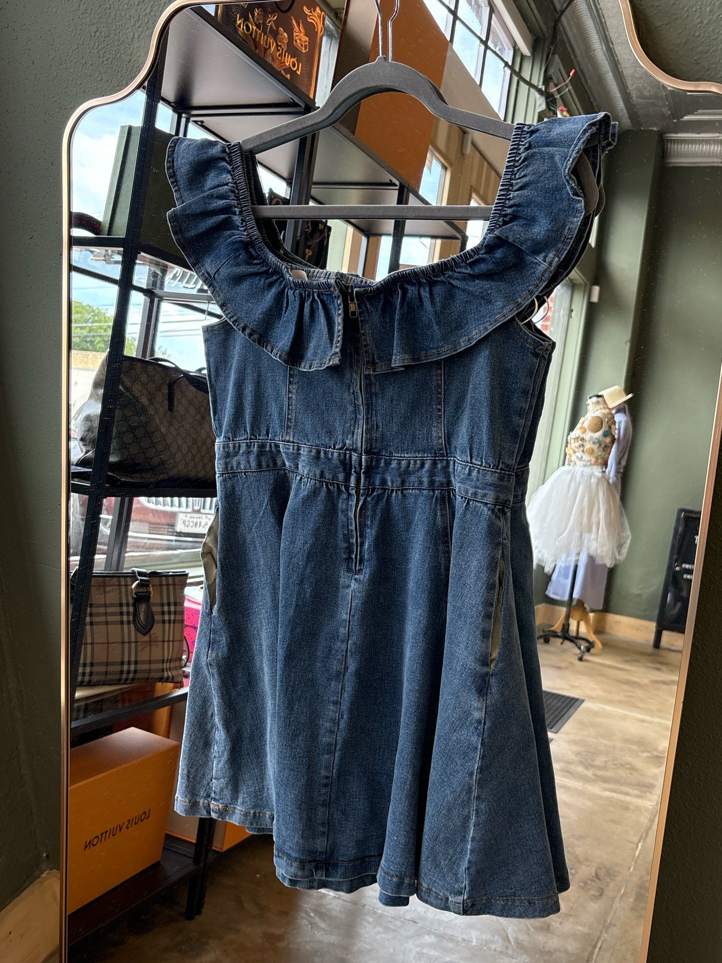 mustard seed Size L Denim Dress