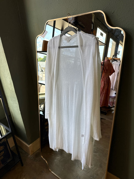 J Jill Size M White Kimono/Shawl
