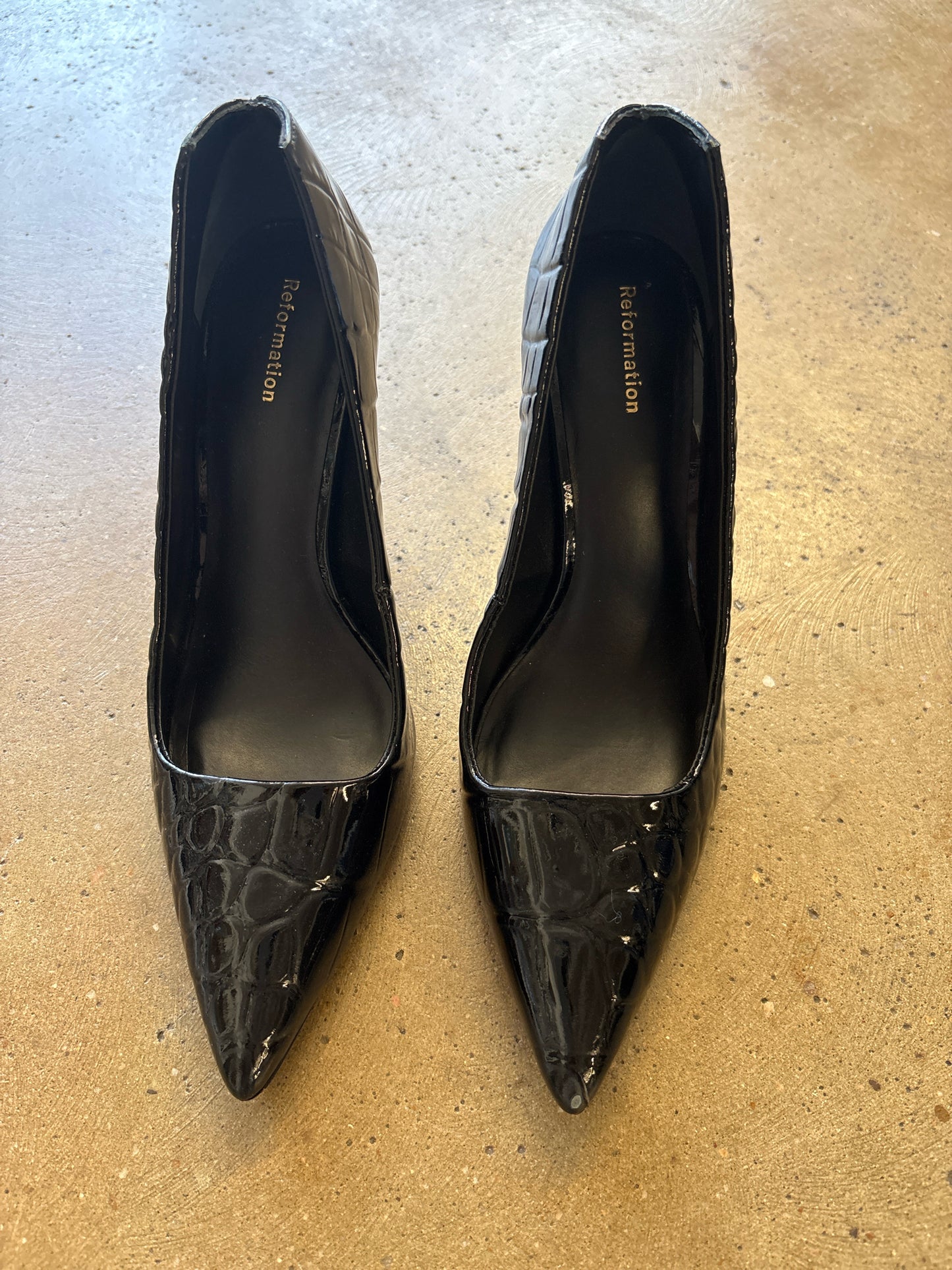 Reformation Shoe Size 6.5 Black Heels