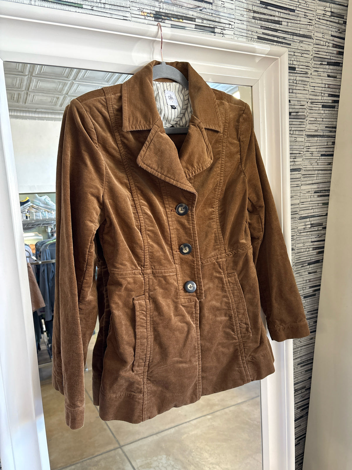 Cabi Size S Camel/Brown Corduroy Jacket