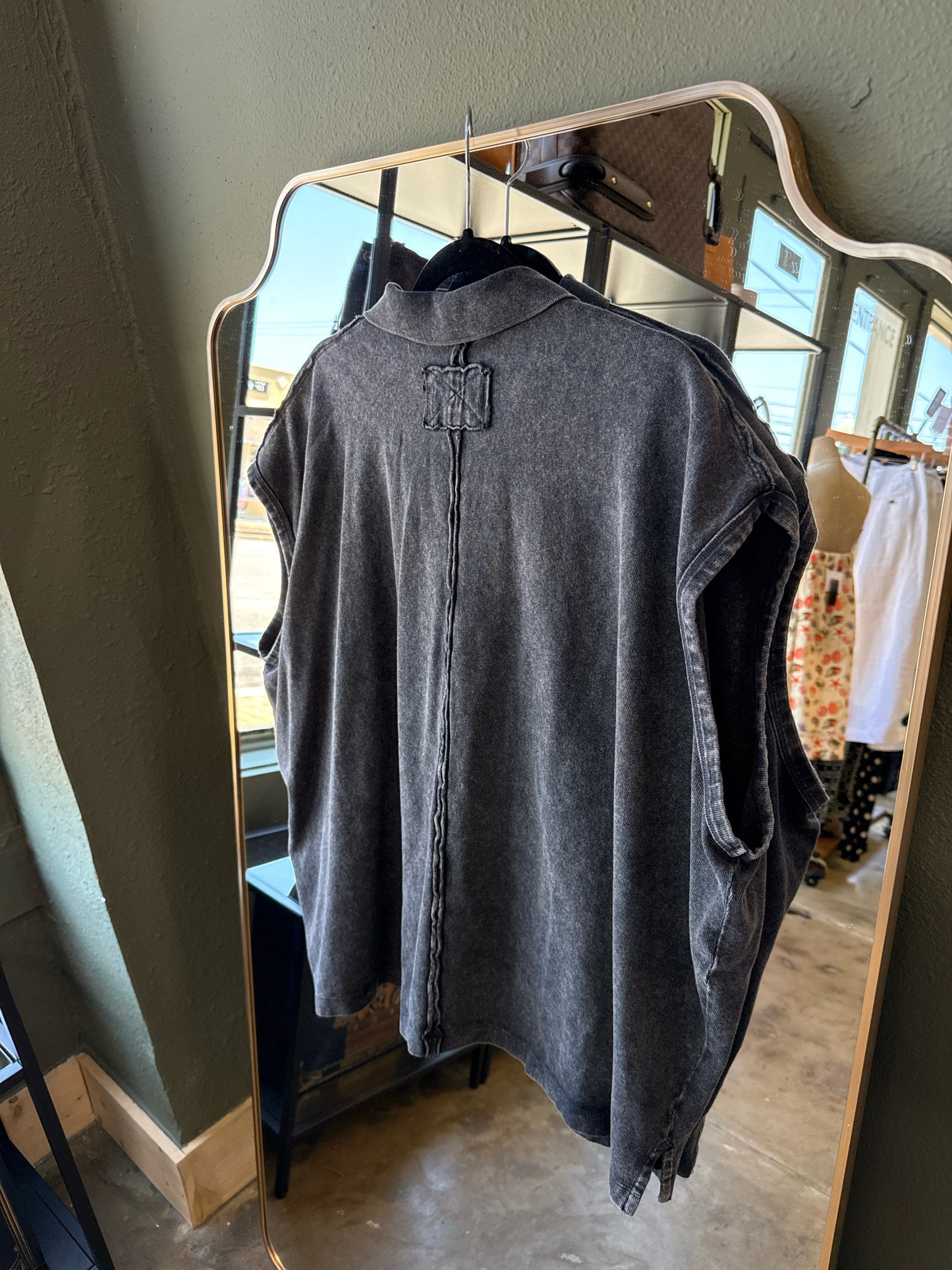 We The Free Size L Charcoal Top