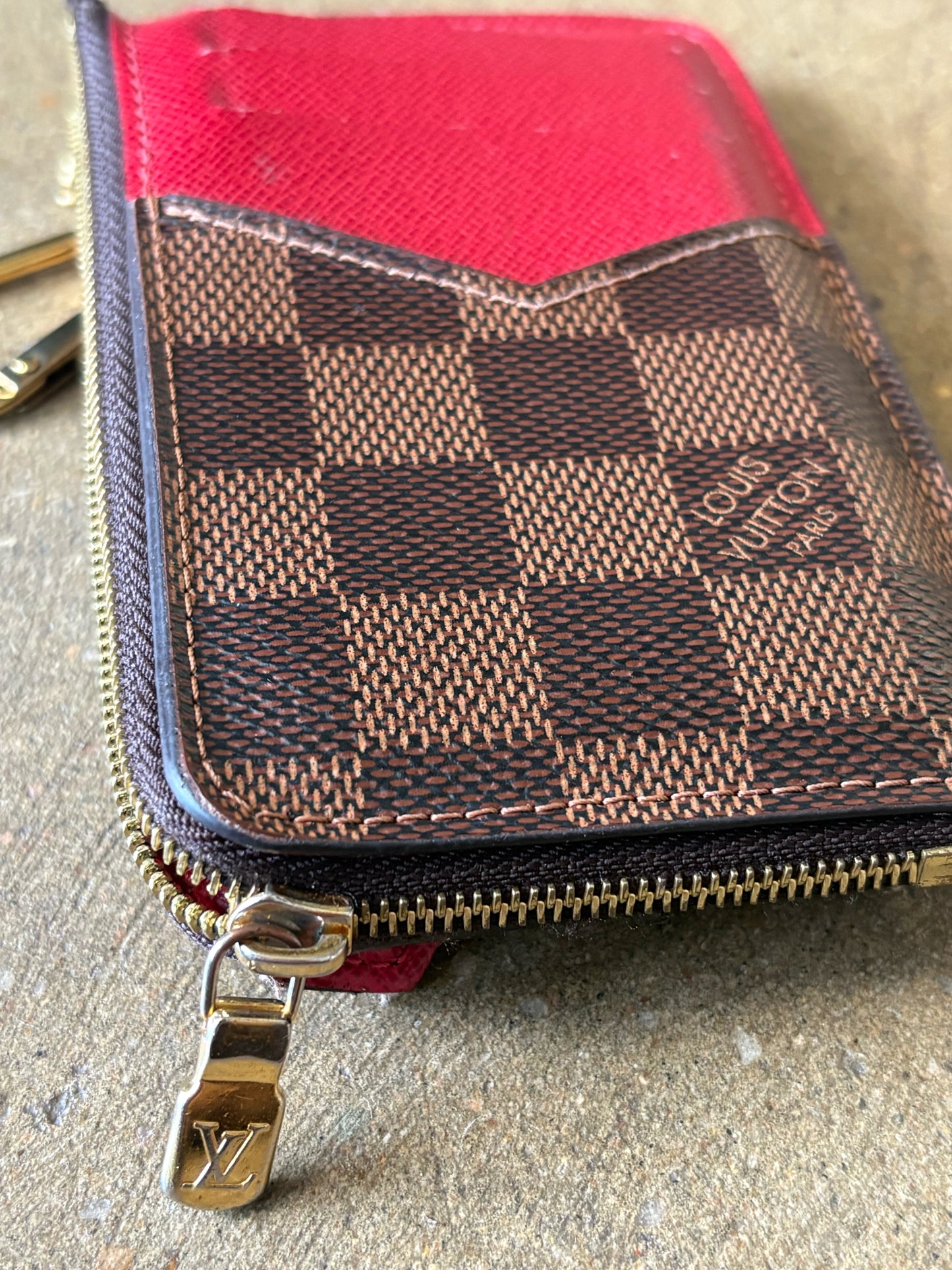 Louis Vuitton Brown Damier Wallet/Wristlet
