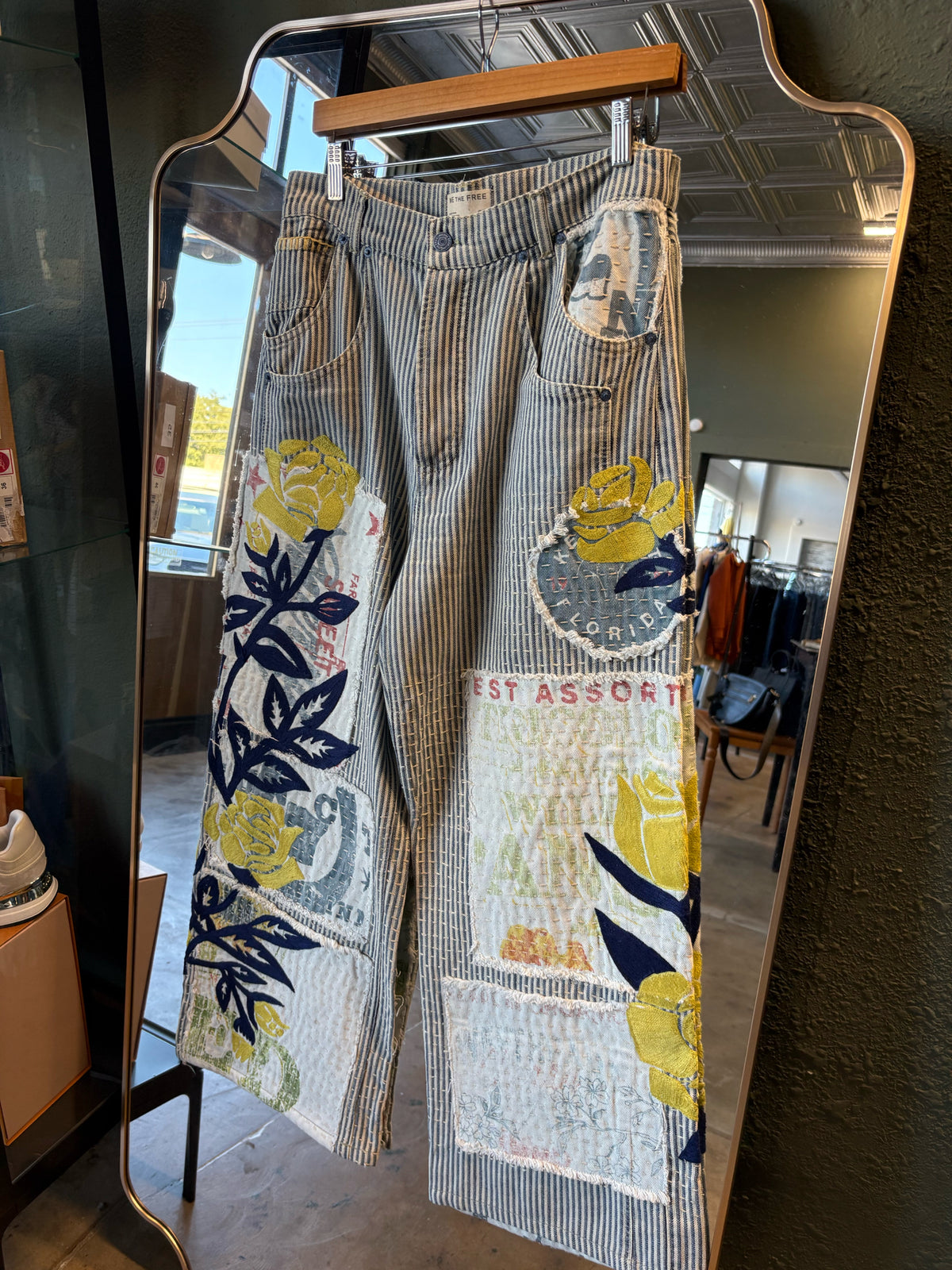 We The Free Size 28 multi Stripe Jeans