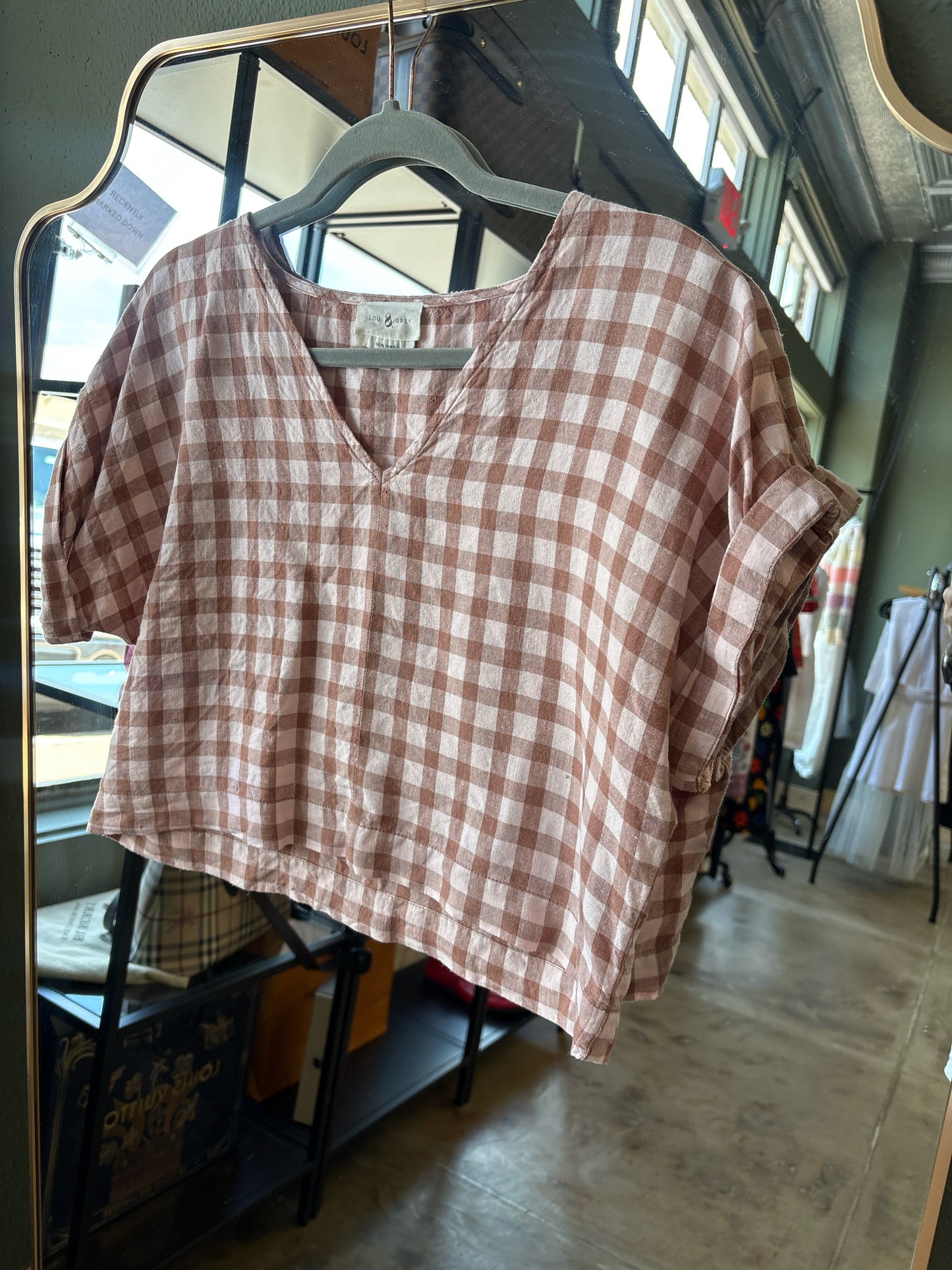 Lou & Grey Size S pink and brown Top
