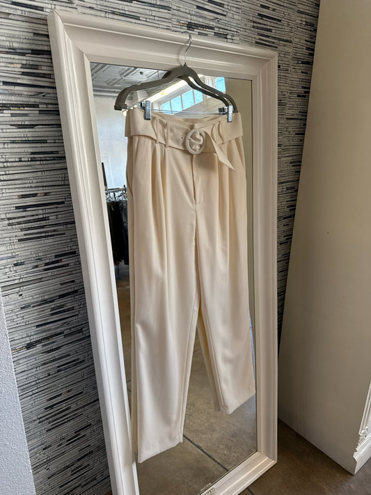 ANTONIO MELANI Size 8 Cream Pants