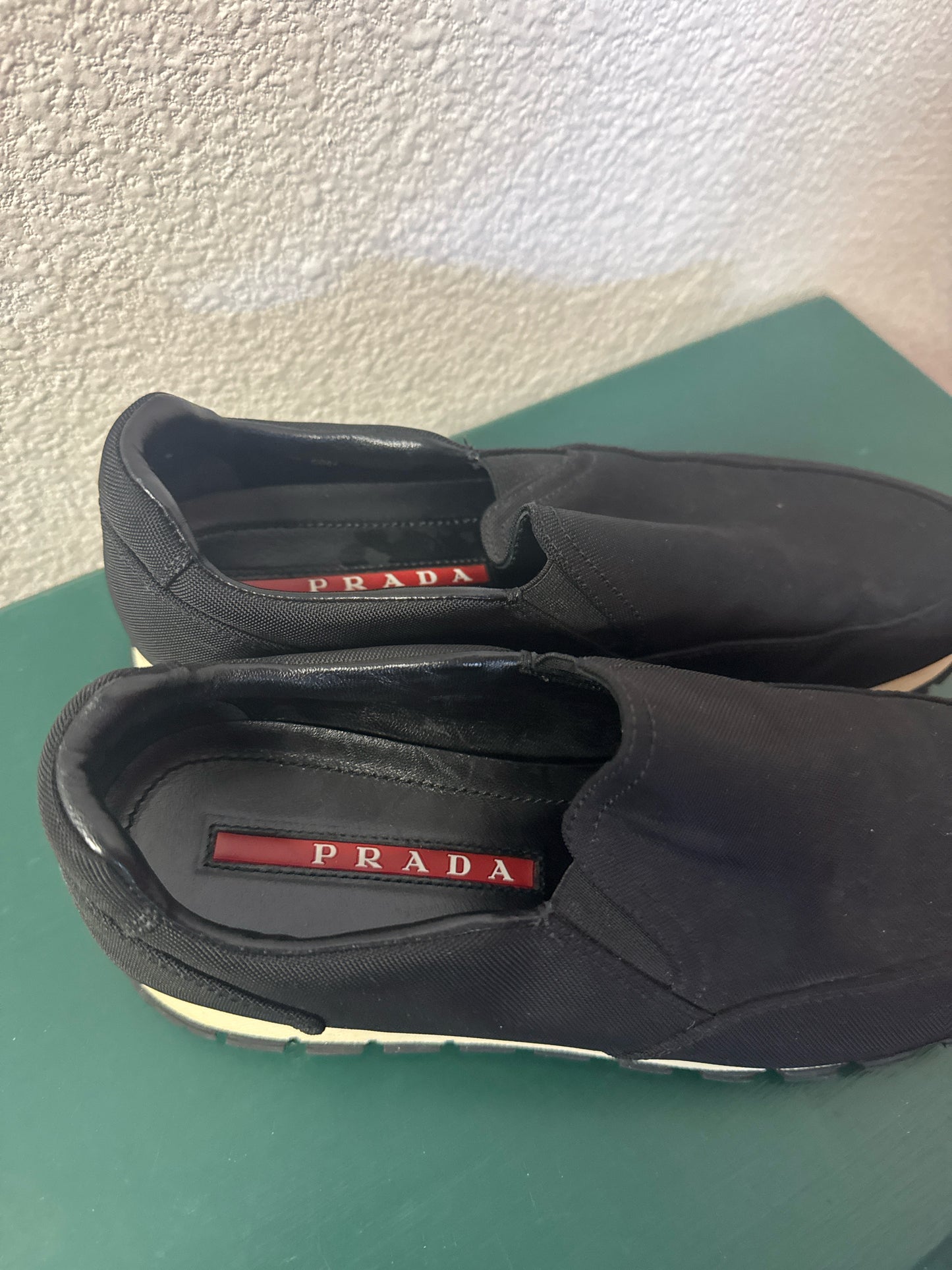 Prada Shoe Size 8 Black Sneakers