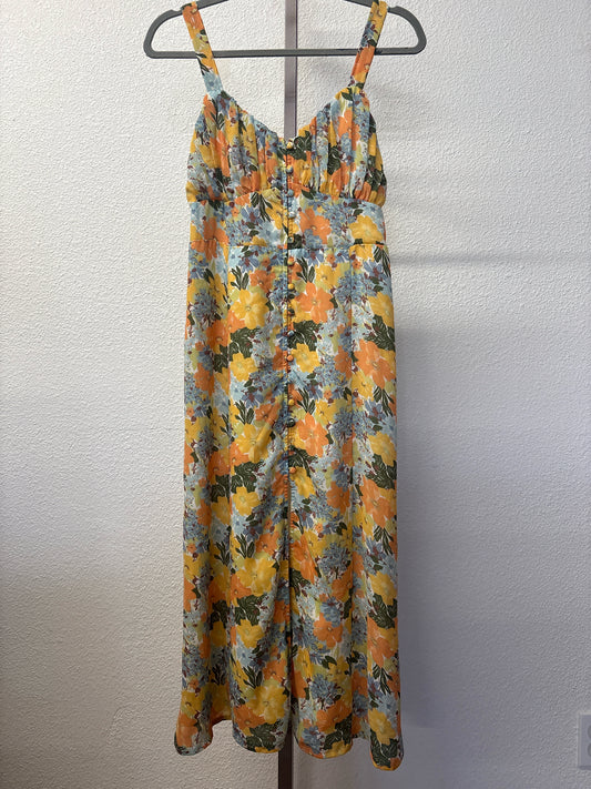 Abercrombie & Fitch Size S Orange/Multi Floral Dress
