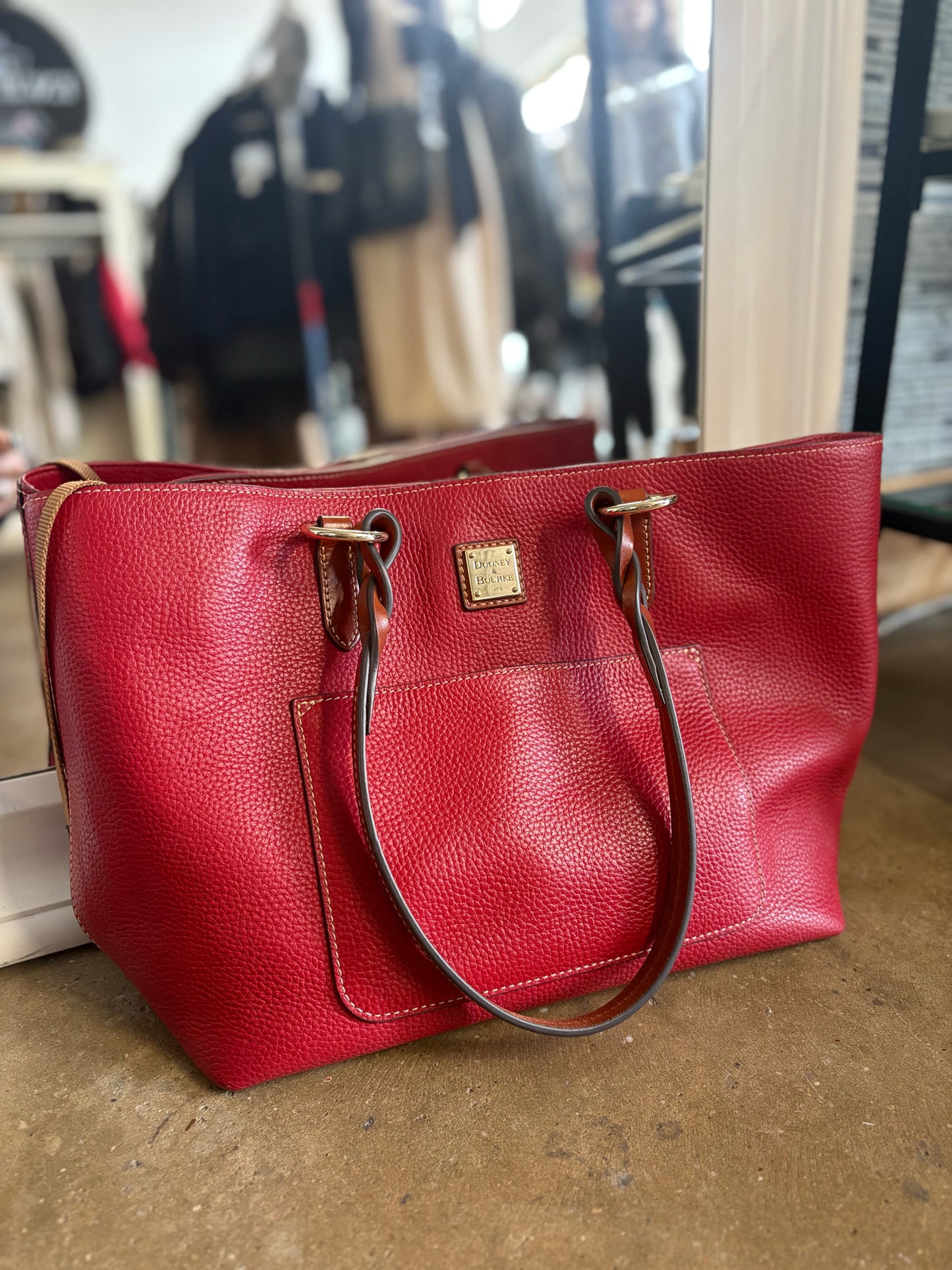 DOONEY & BOURKE Red PEBBLED Purse