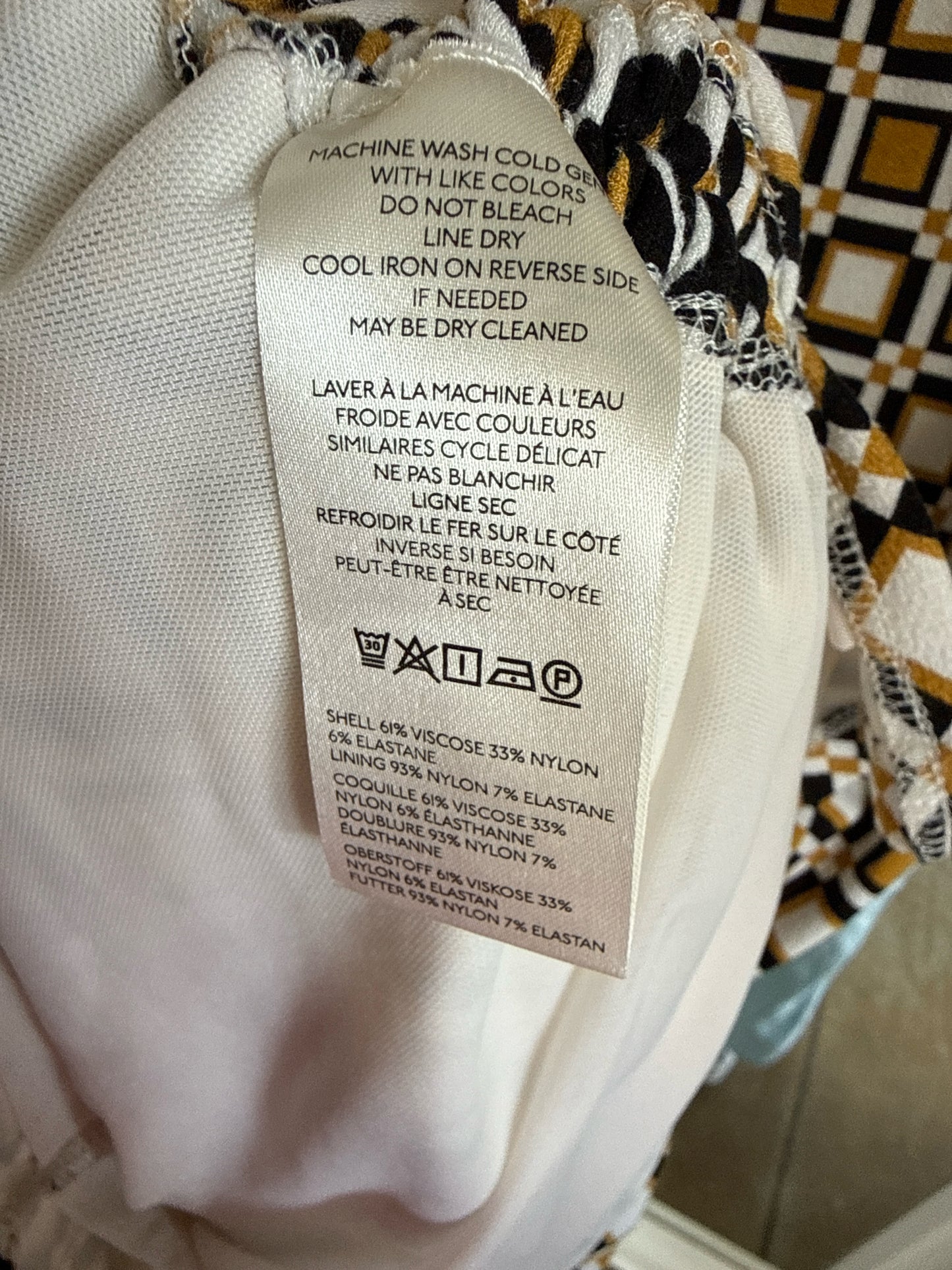 Anthropologie Size M Yellow/Black Dress
