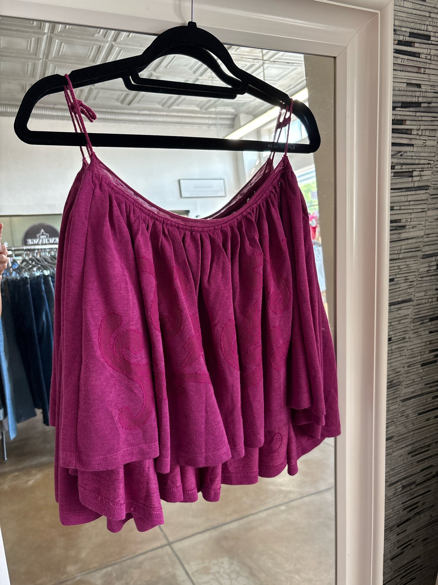 free people Size XS Fuschia Top