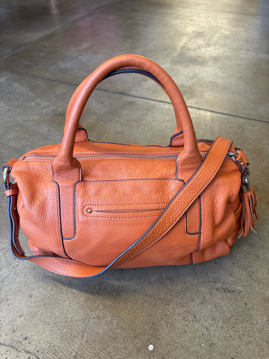 B. Makowsky Orange PEBBLED Purse