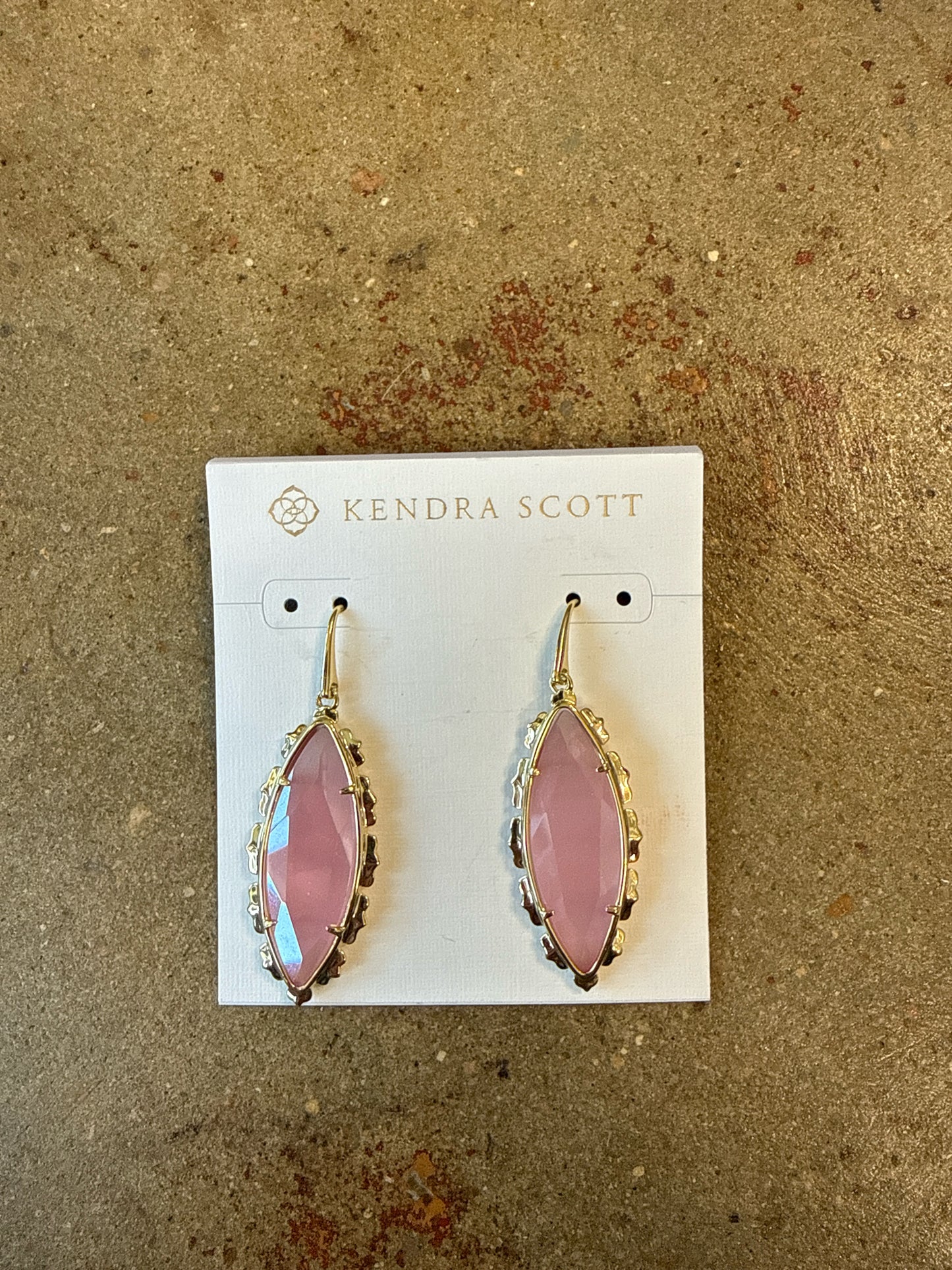 kendra Scott Pink Dangle Earrings