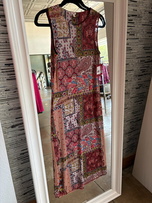 reba Size S multi Paisley Dress