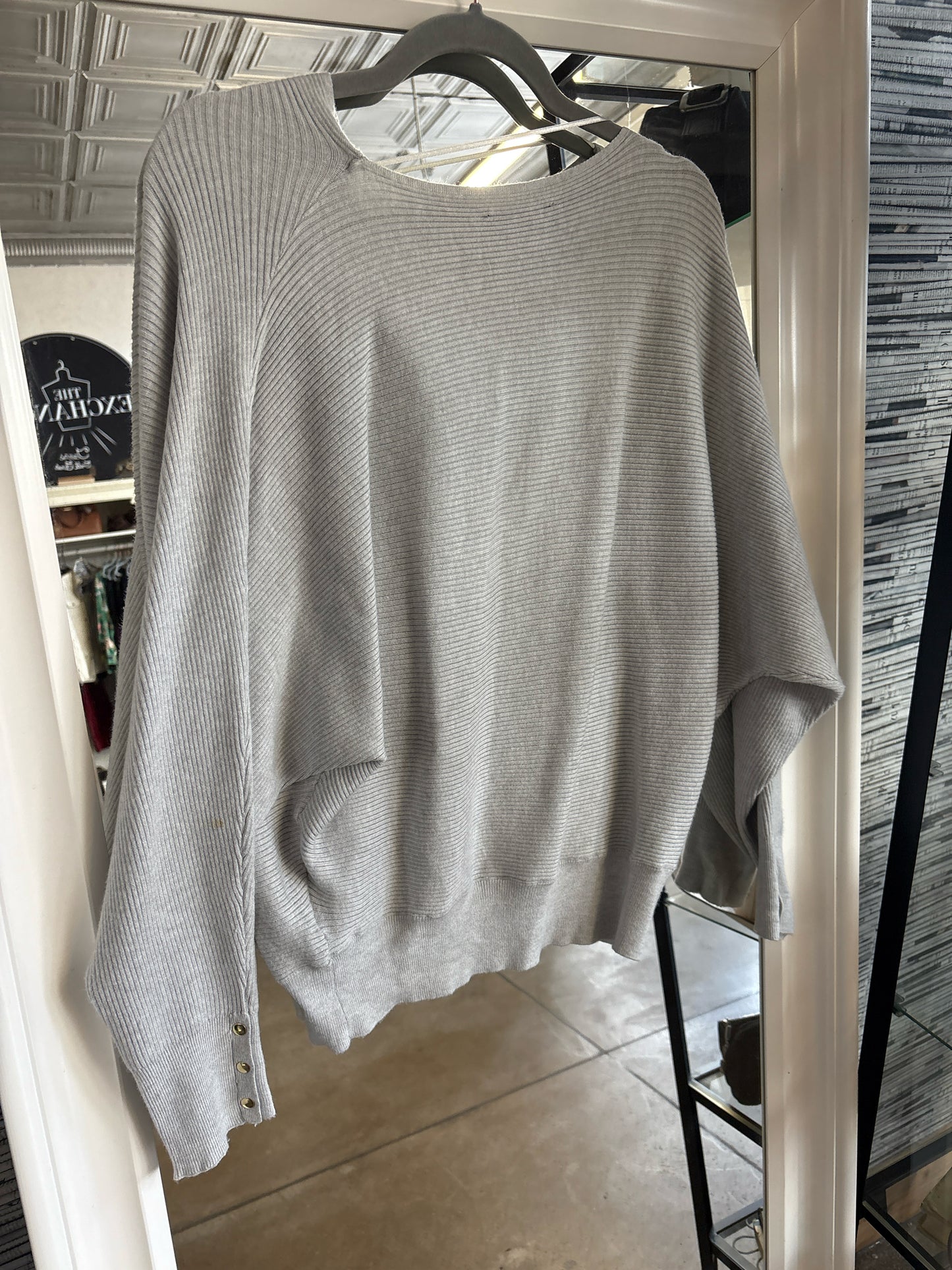 Joan Vass Size M grey Top