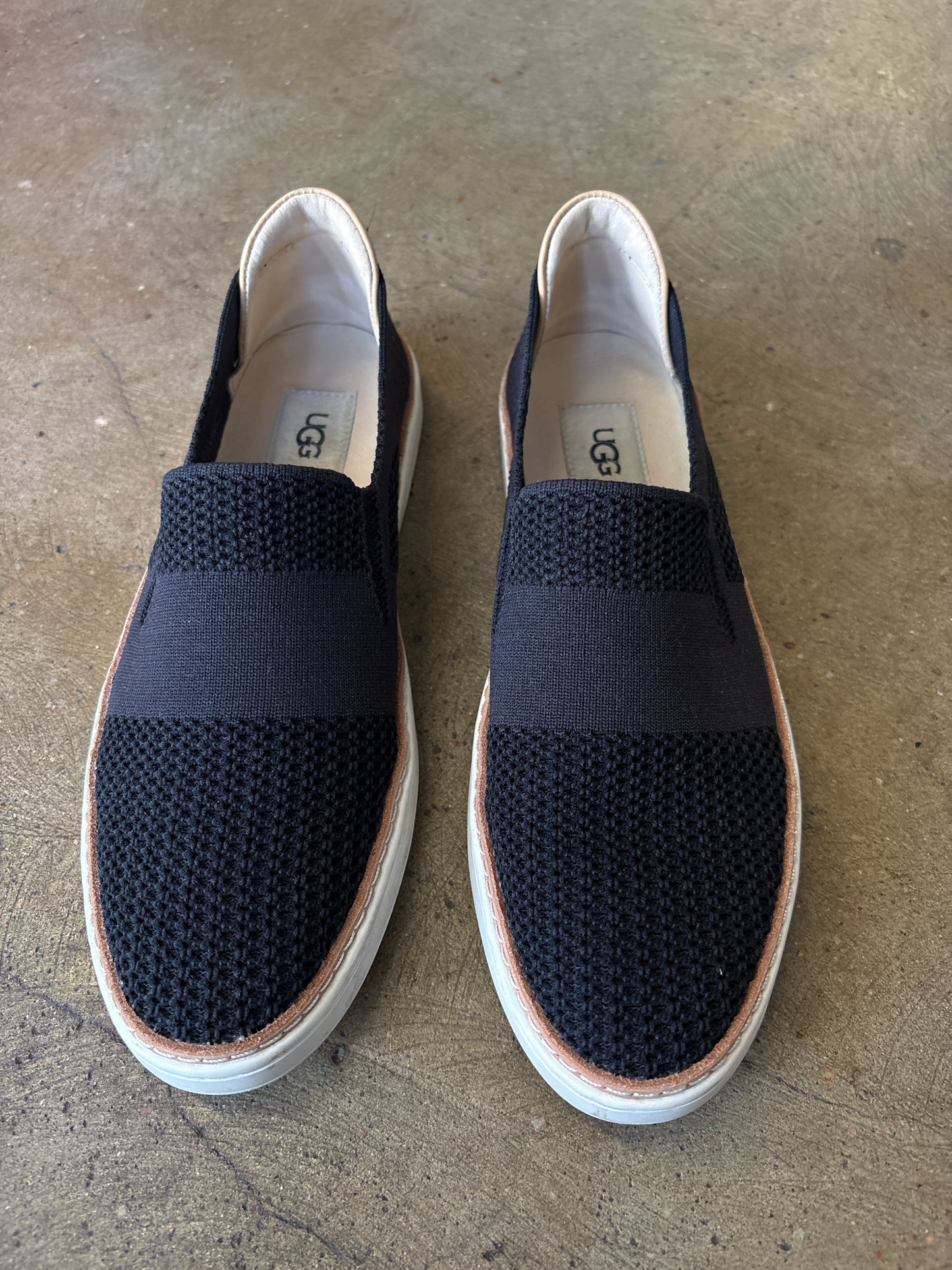 Ugg Shoe Size 9.5 Black Mesh Loafers