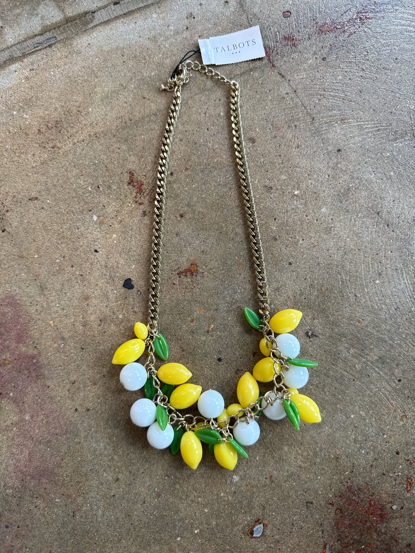 TALBOTS Yellow/White Necklace