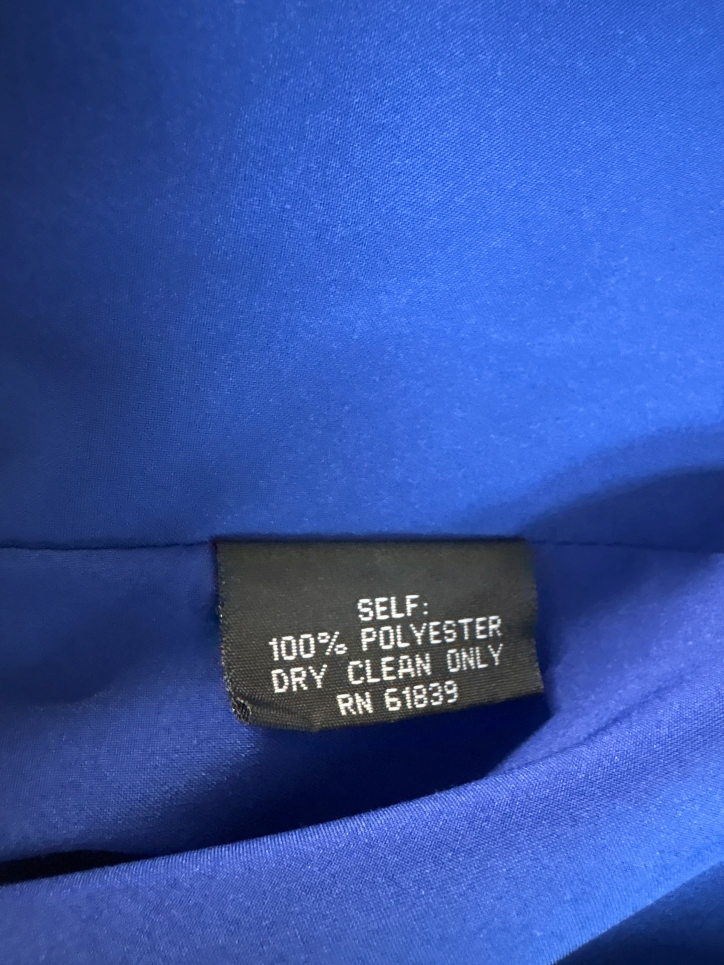 teri jon Size 6 Royal Blue Dress