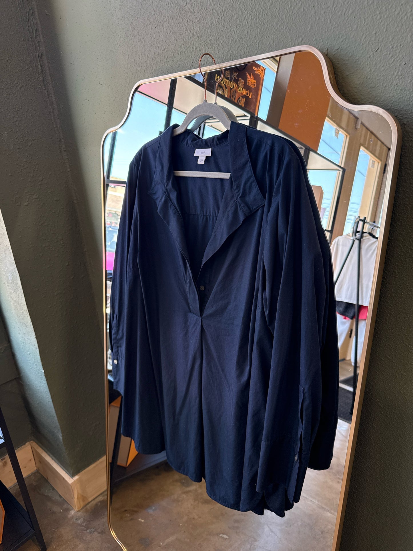 J Jill Size 2X Navy Top