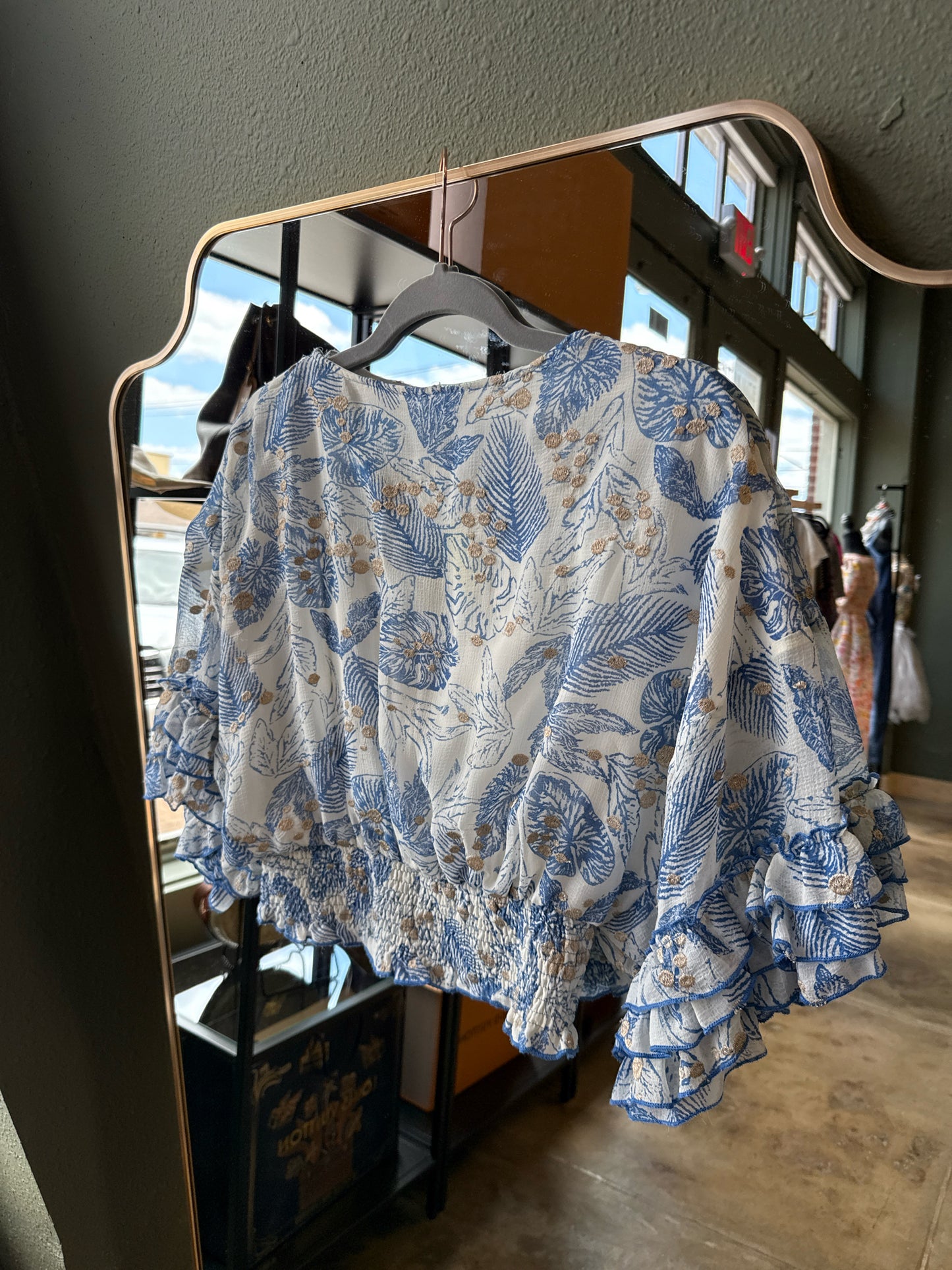 BTFL-life Size S white/multi Floral Top