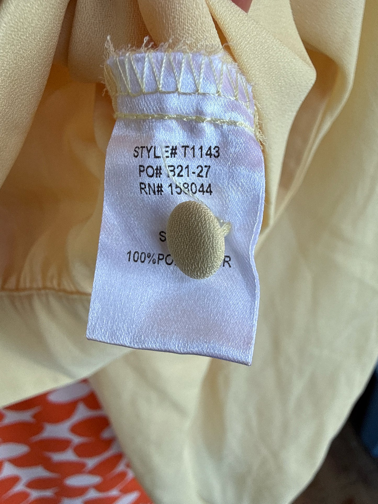 Lena Size S Yellow Top