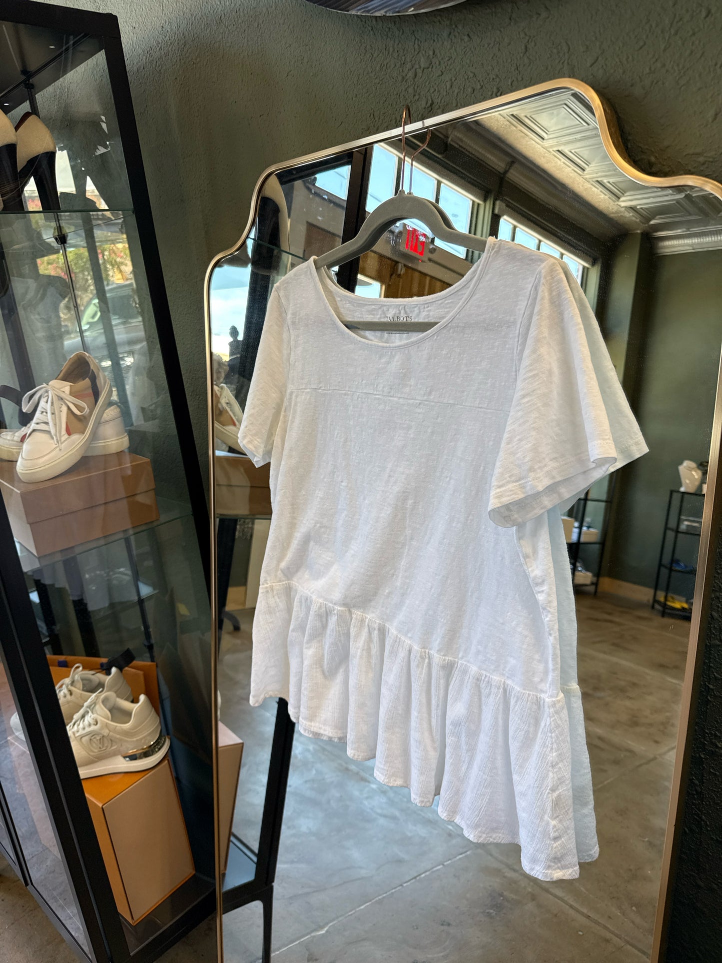 TALBOTS Size L White Top